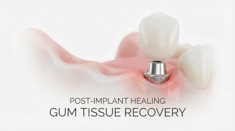 تبييض اللثة بعد جراحة زرع الأسنان. كم هو طبيعي؟